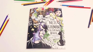 Neil Gaiman Coloring Book Time-Lapse